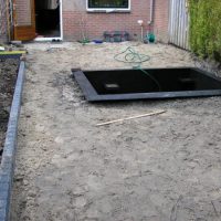 Tuin met vijver