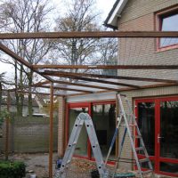 Pergola met rasterscherm in Waalre